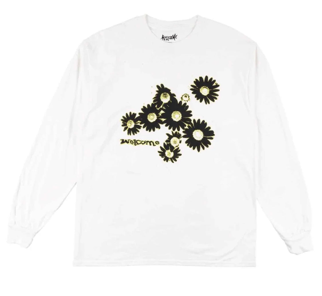 Welcome Skateboards | Daisies White L/S T-Shirt