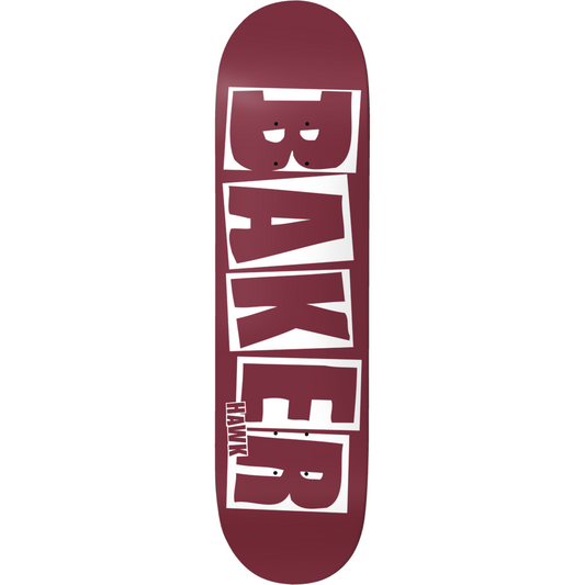 BAKER Riley Hawk Brand Name Maroon Deck 8.0"