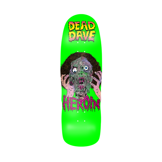 HEROIN | Dead Dave Face Melter Deck 10.1" Skateboard Deck