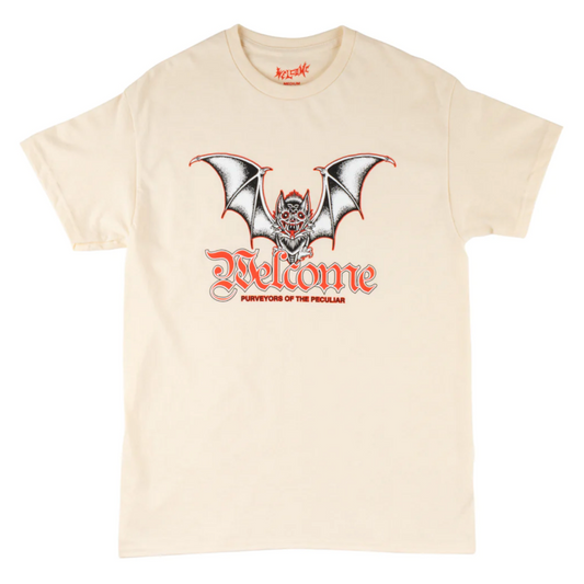 Welcome Skateboards - Nocturnal Tee - Bone