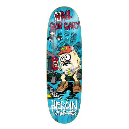 HEROIN | Nail Gun Gary Deck 9.75" Skateboard Deck