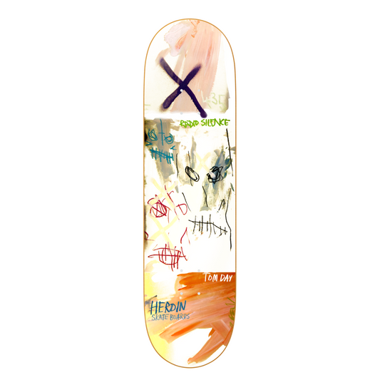 HEROIN Tom Day Painted Deck 8.625" Skateboard Deck